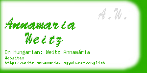 annamaria weitz business card